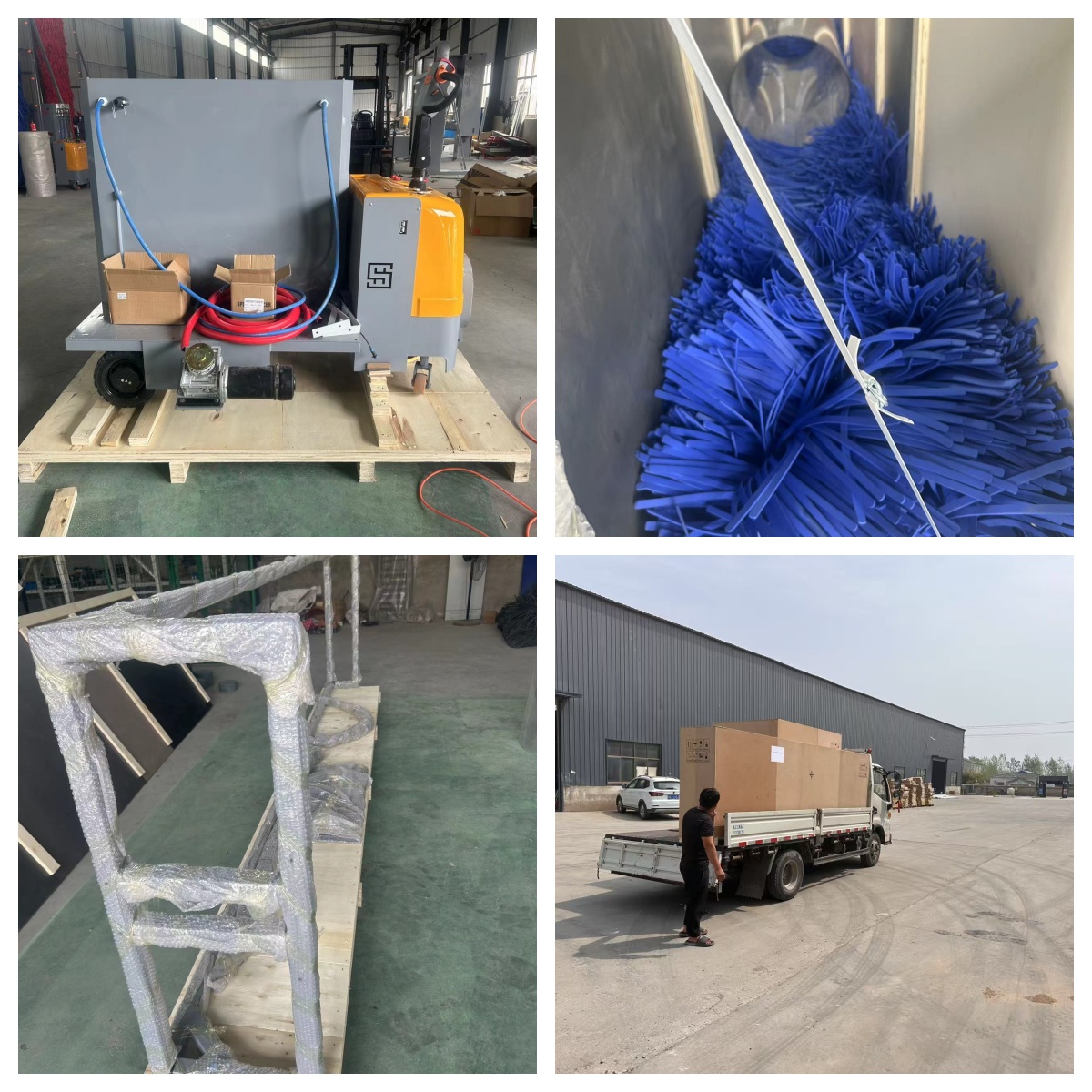 brush washing machines 2 units to Belgium