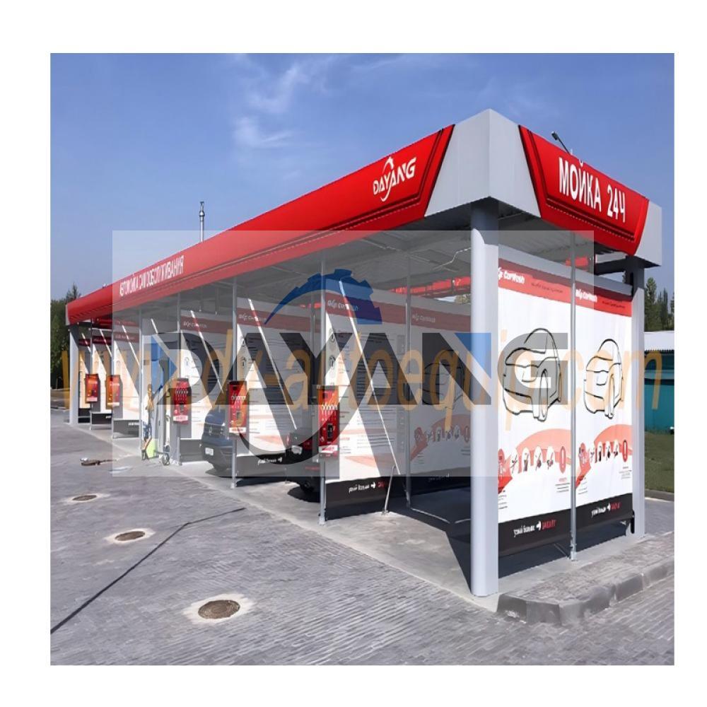 24 hours self service car washing workplace