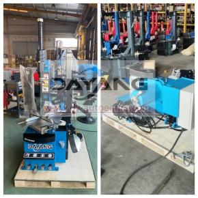 A customer from Hong Kong, China, ordered a container of tire disassembly and assembly machines