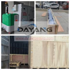 A customer from the UK ordered a single-brush bus wash machine