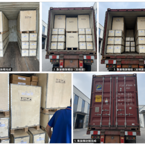 A customer from Brazil ordered a full container of wheel alignment machines